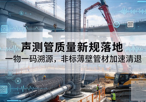 钱塘声测管质量新规落地，一物一码溯源，非标薄壁管材加速清退